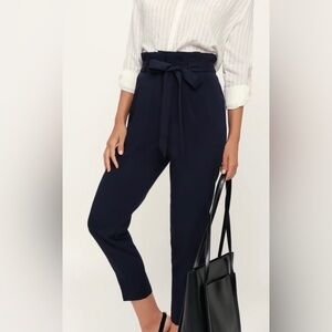 Lulus Paper Bag Slim Trousers